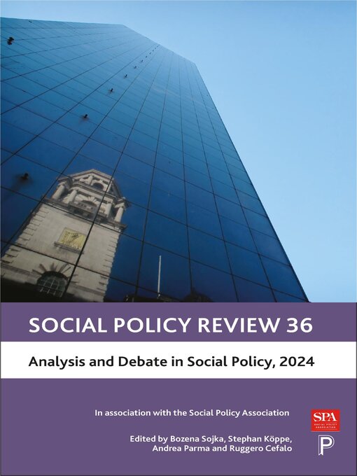 Title details for Social Policy Review 36 by Bozena Sojka - Available